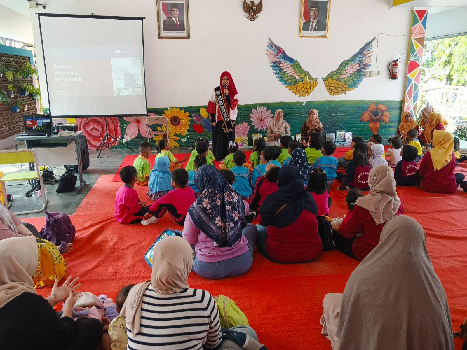 Belia (Bekal Literasi Ibu Dan Anak) Bersama Duta Baca Jakarta Timur Di RPTRA Kampung Pulo Asri